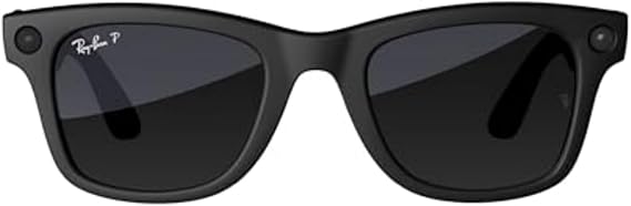 Ray-Ban Meta Glasses Wayfarer - Matte Black Polarized Gradient Graphite