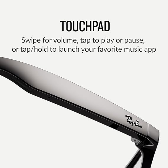 Ray-Ban Meta Glasses Wayfarer - Shiny Black Clear