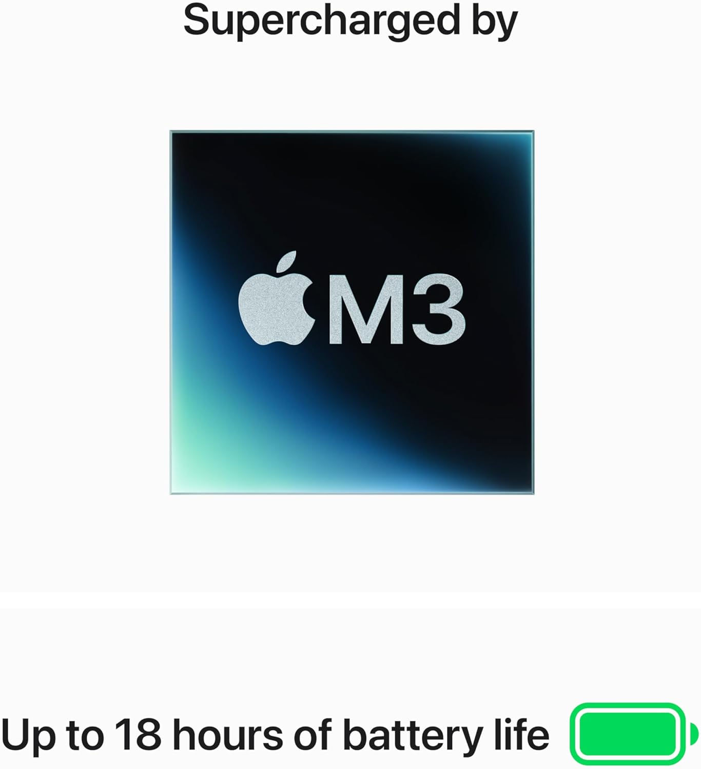 Apple MacBook Air M3 15-inch, 8GB RAM, 256GB SSD - Starlight - MRYR3LL