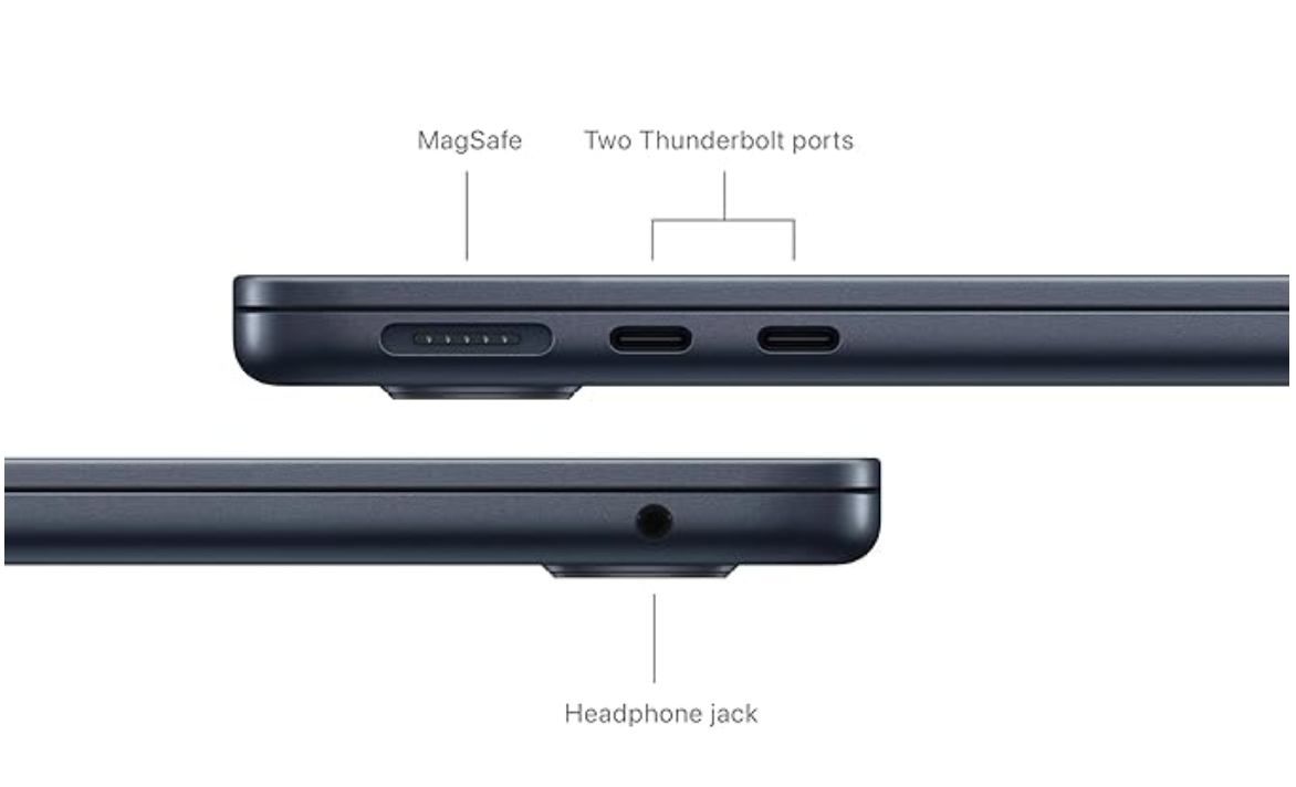Apple 2024 MacBook Air 13-inch M3 Liquid Retina Display, 8GB, 512GB SSD Storage Midnight - MRXW3LL - Best Price in Pakistan