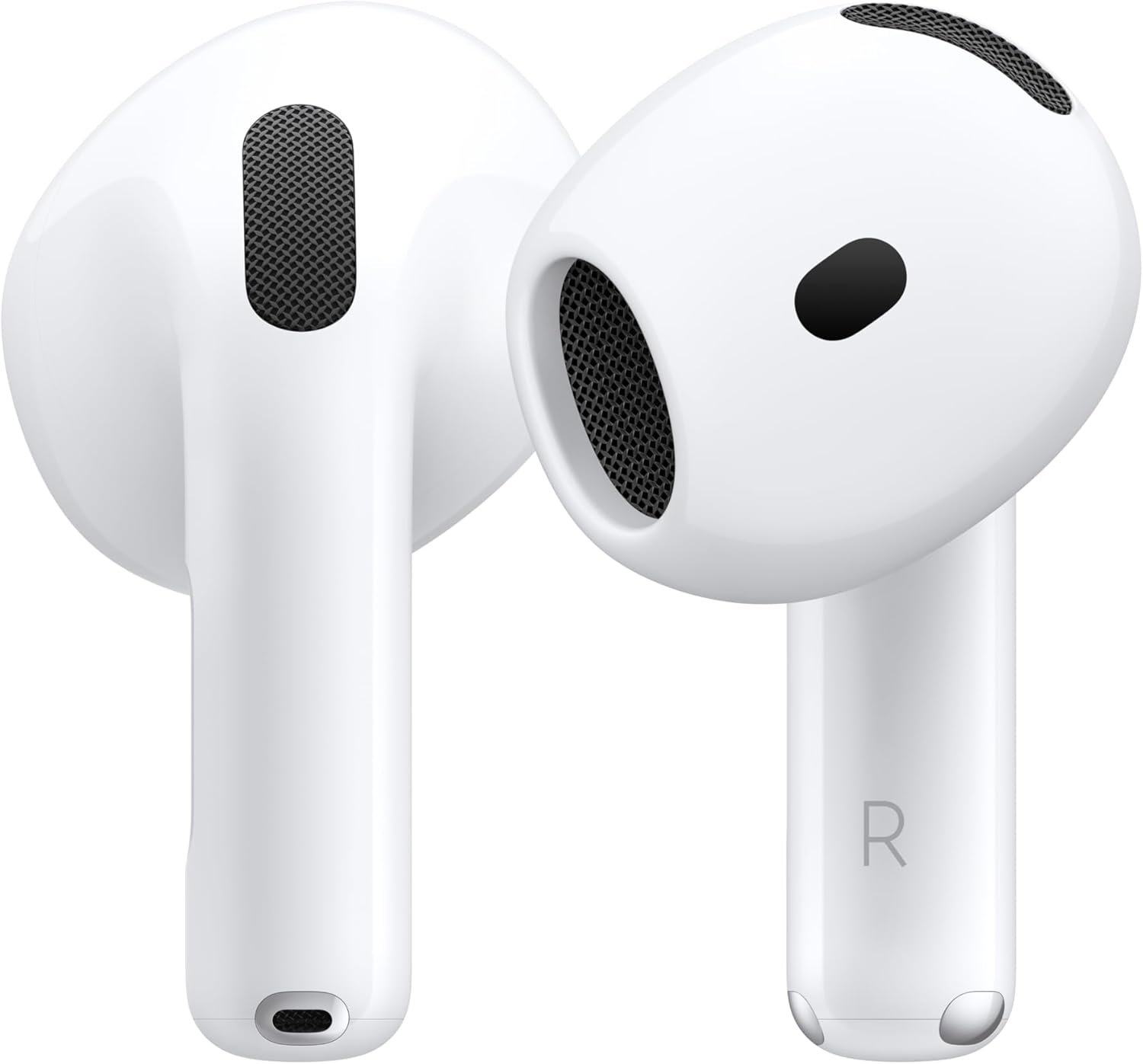 Apple AirPods 4 Wireless Earbuds, Bluetooth Headphones, with Active Noise Cancellation, Transparency Mode, Personalized Spatial Audio, USB-C Charging Case, Wireless Charging, H2 Chip - MXP93LL