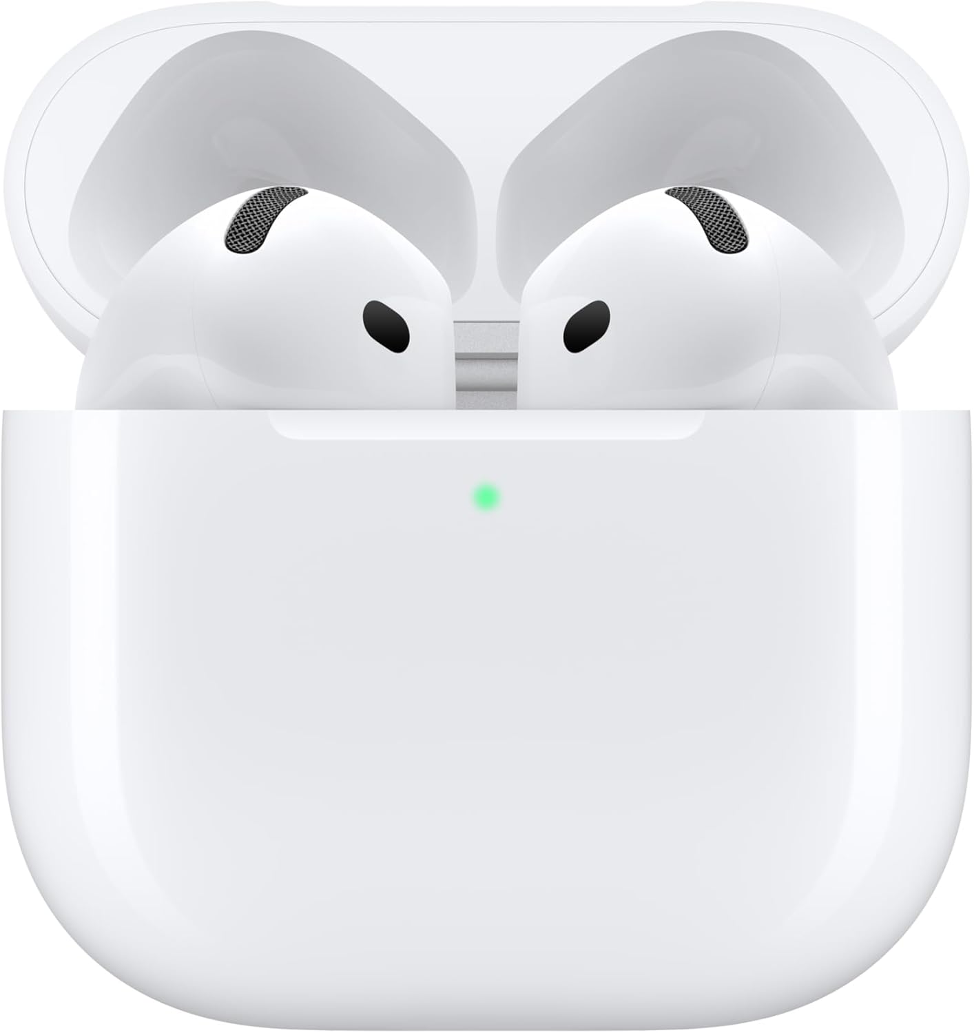 Apple AirPods 4 Wireless Earbuds, Bluetooth Headphones, with Active Noise Cancellation, Transparency Mode, Personalized Spatial Audio, USB-C Charging Case, Wireless Charging, H2 Chip - MXP93LL