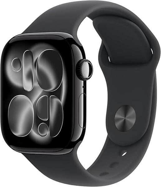 Apple Watch Series 11 46mm with Jet Black Aluminum Case with Black Sport Band -‎MFC44LW/A