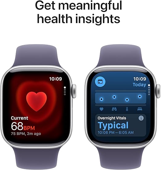 Apple Watch Series 11 46mm with Silver Aluminum Case with Purple Fog Sport Band -‎MFCR4LW/A