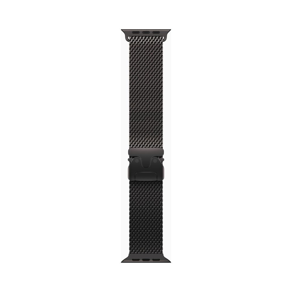 Apple Watch Ultra 2 Black Titanium Case - Milanese Loop Carbon Neutral - MX5U3LW
