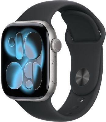 Apple Watch Series 11 46mm Space Grey Al black SB Band M/L : MEV44LW/A