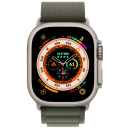 Apple Watch Ultra 2 49MM - Black Titanium Case - Dark Green Alpine Loop - M - MX4R3LW